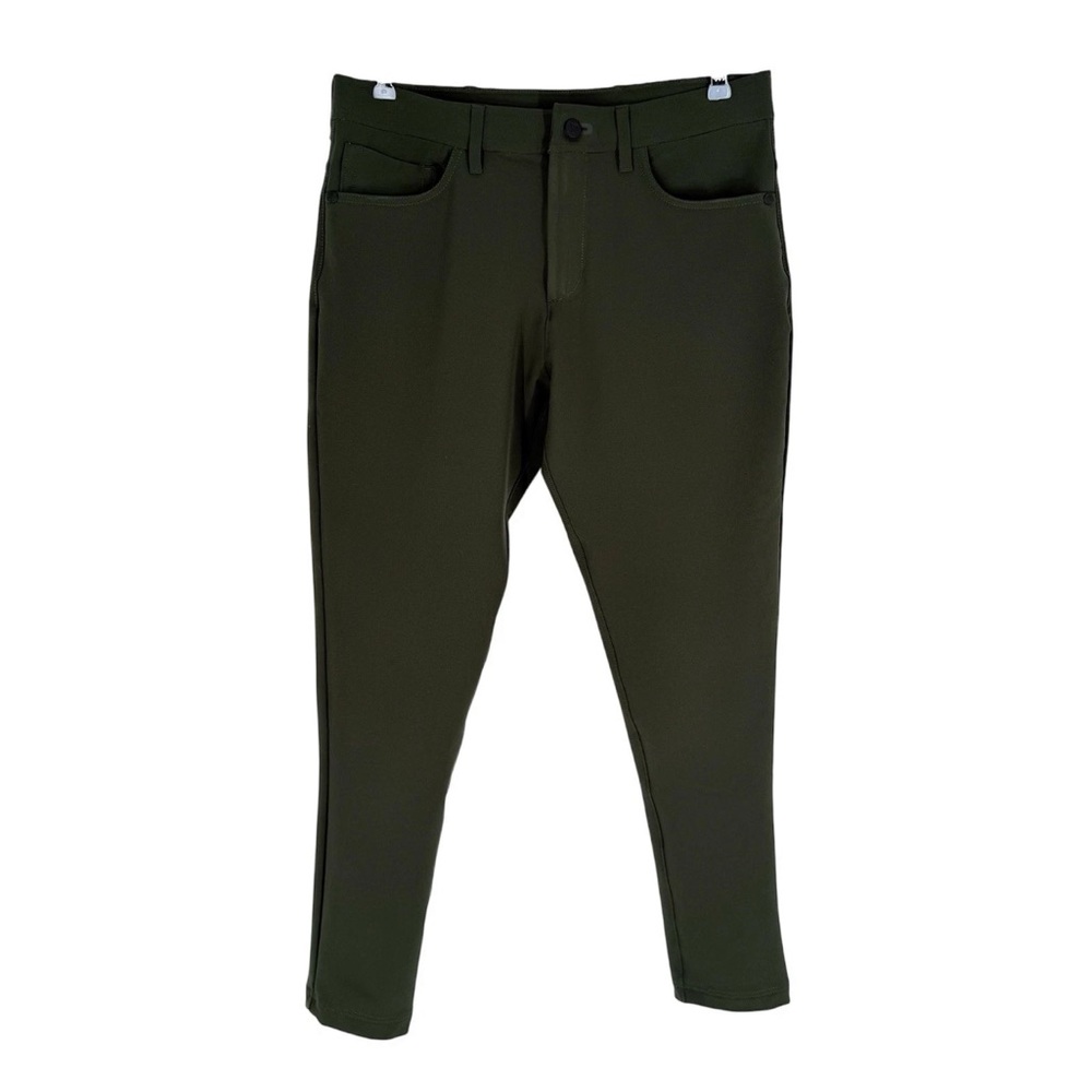 Public Rec Pants Mens Size 30x30 Olive Green Stretch 5-Pocket Golf Work Travel